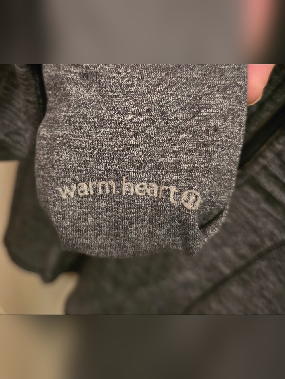 Lululemon Athletica Gray and Black Long Sleeve Half-Zip Pullover 6 - Picture 3 of 9